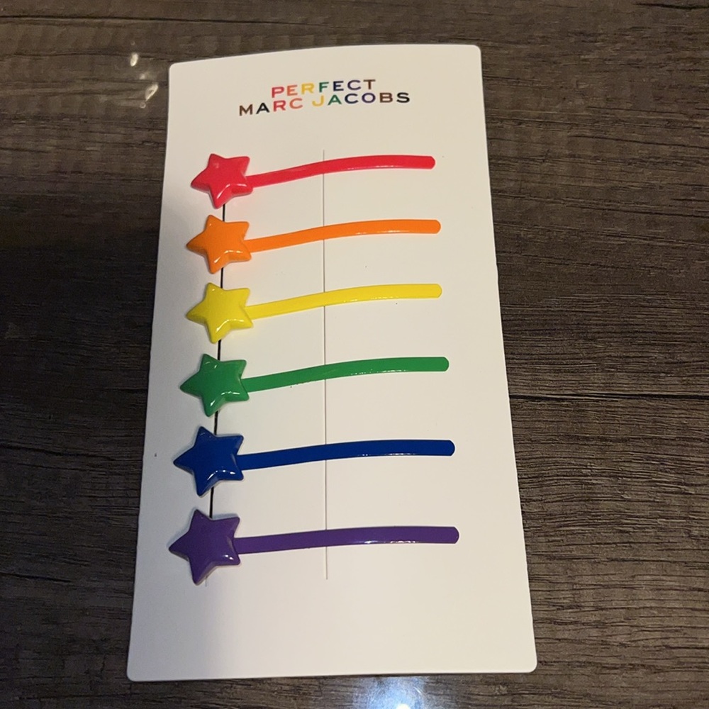 Marc Jacobs Perfect Hair Clips / Pin ❤️🧡💛💚💙💜 - Picture 4 of 5
